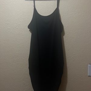 Black midi dress